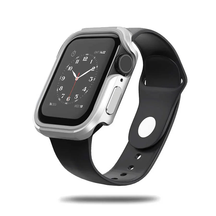 Wiwu Defense Armor Series Case For Apple Watch 44/45 Mm - Silver - Tashqila Wiwu Defense Armor Series Case For Apple Watch 44/45 Mm - Silver - Tashqila